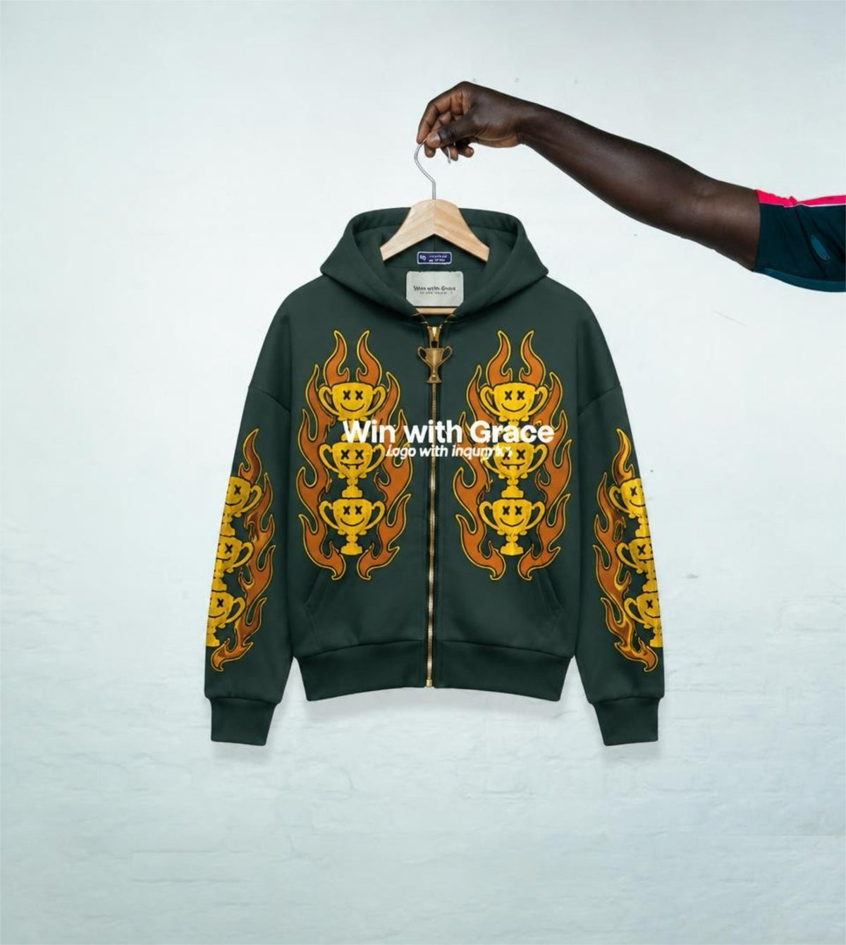 TROPHÉS ON FIRE FLEECE